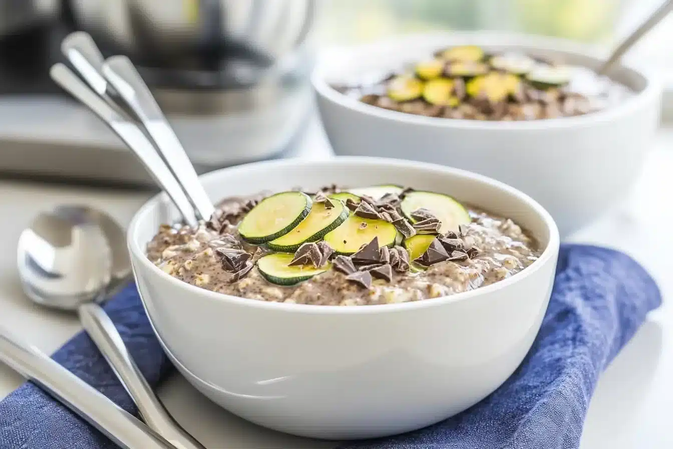 Chocolate Zucchini Overnight Oats – Creamy, Healthy, and Easy