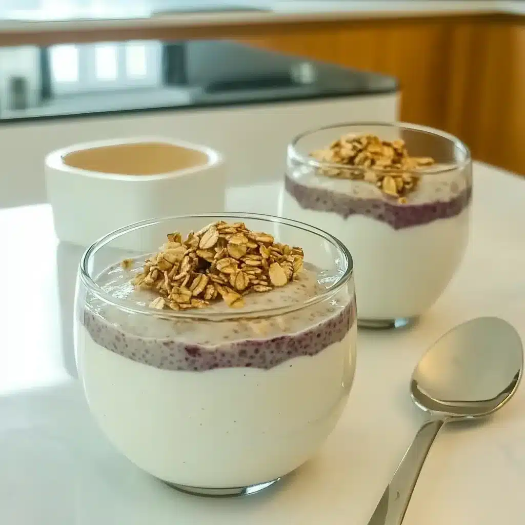 Jar of keto cheesecake overnight oats with toppings