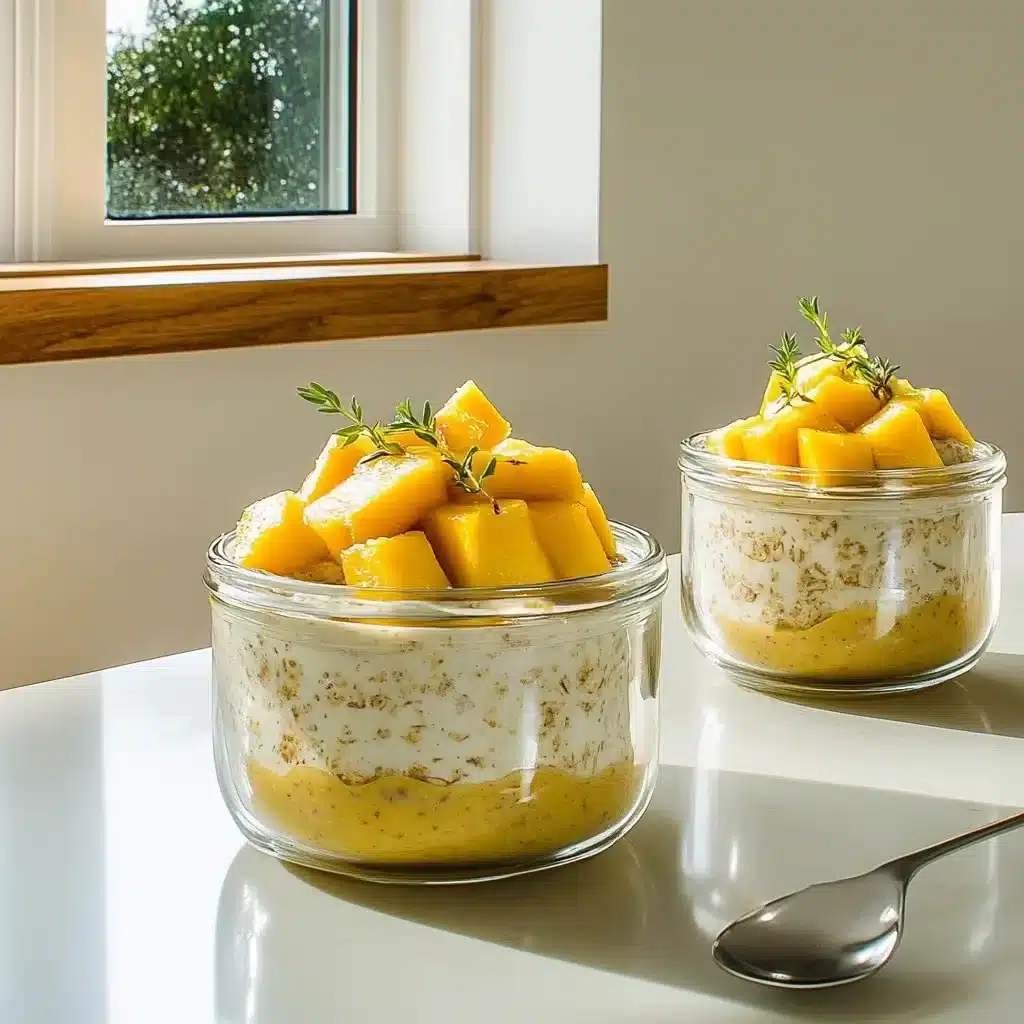 Mango & Tahini Overnight Oats