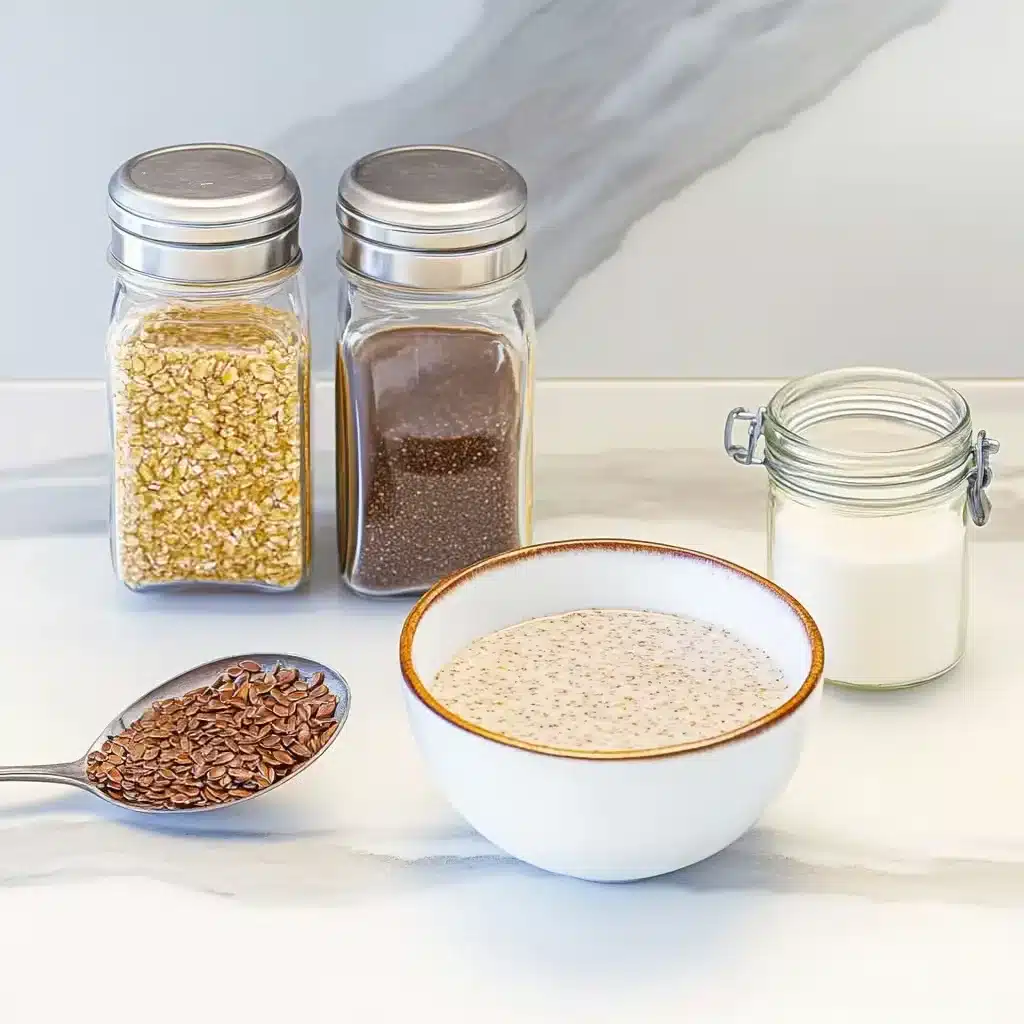  Ingredients for overnight oats with flaxseed