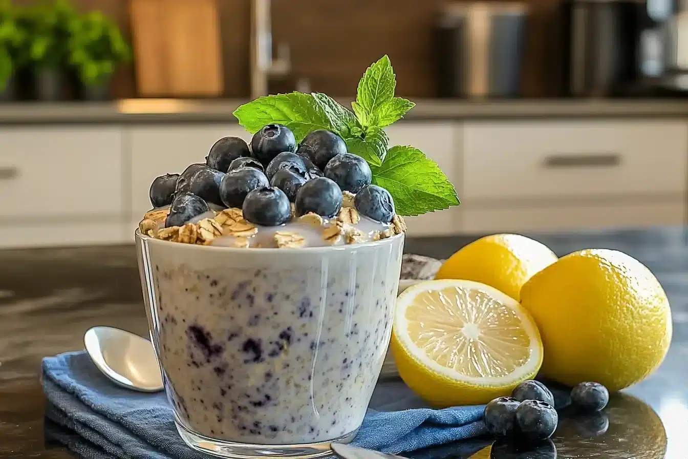 Blueberry Lemon Muffin Overnight Oats: My Jar That Tastes Like a Bakery Morning