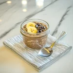 served chocolate overnight oats no protein powder