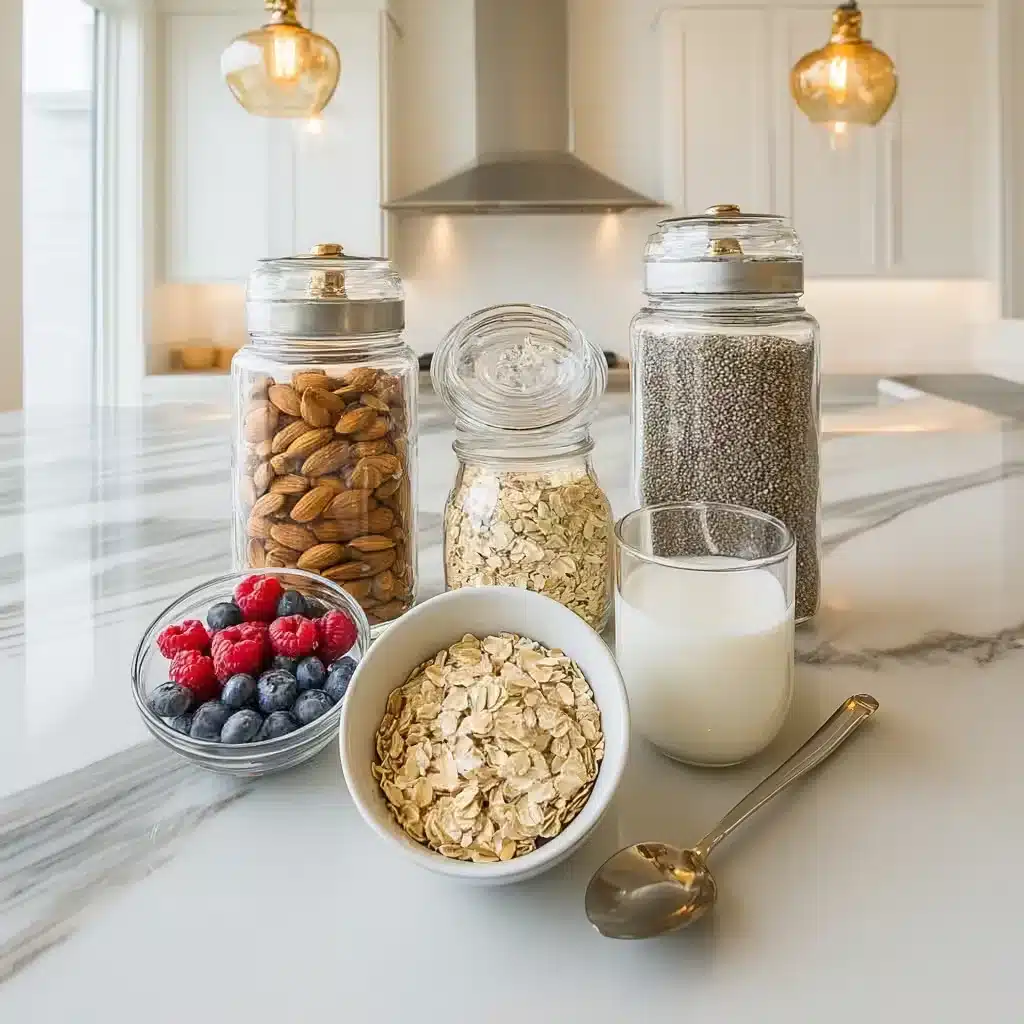Ingredients for overnight oats for diabetics