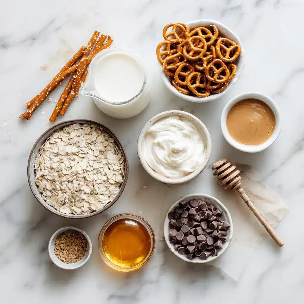 Ingredients for ice cream overnight oats