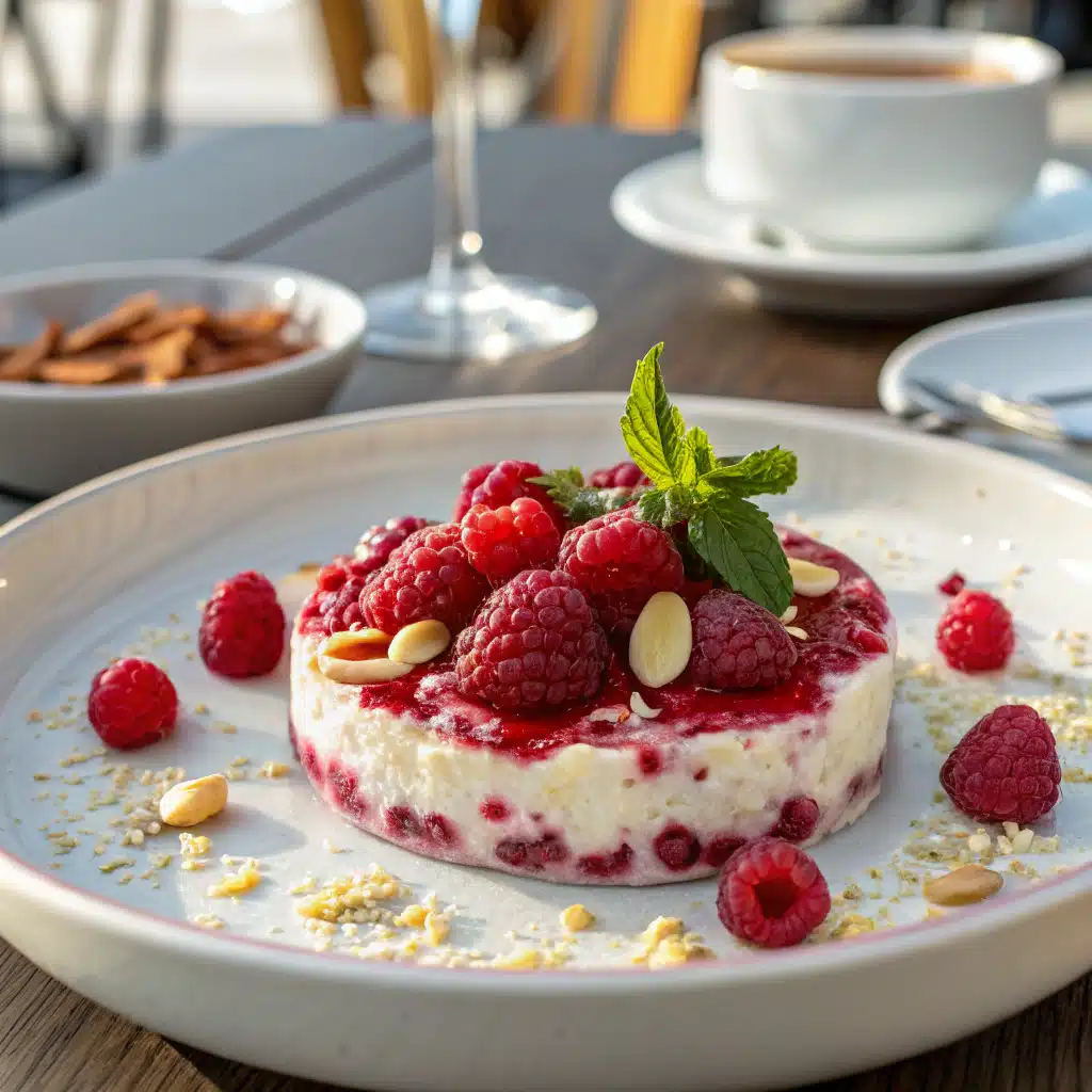 Served Princess Diana’s overnight oats with toppings