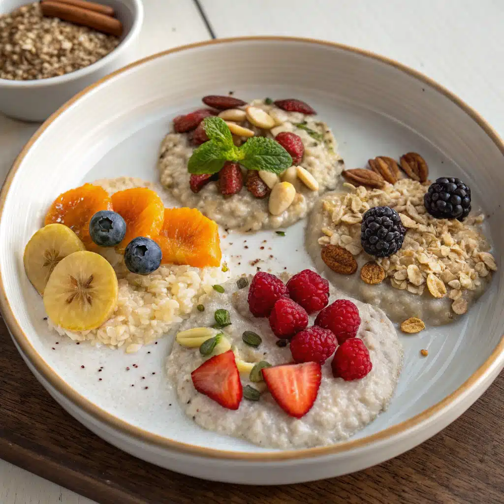 Tropical overnight oats for weight loss served in a jar