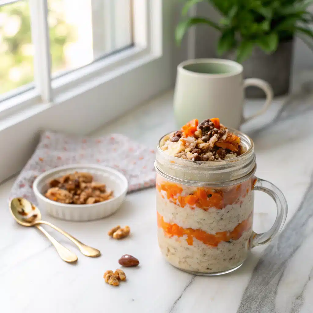 Delicious Carrot Cake Overnight Oats for a Healthy Start