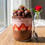 Valentines Day Overnight Oats
