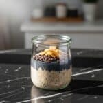 Oolong Tea Black Sesame Overnight Oats