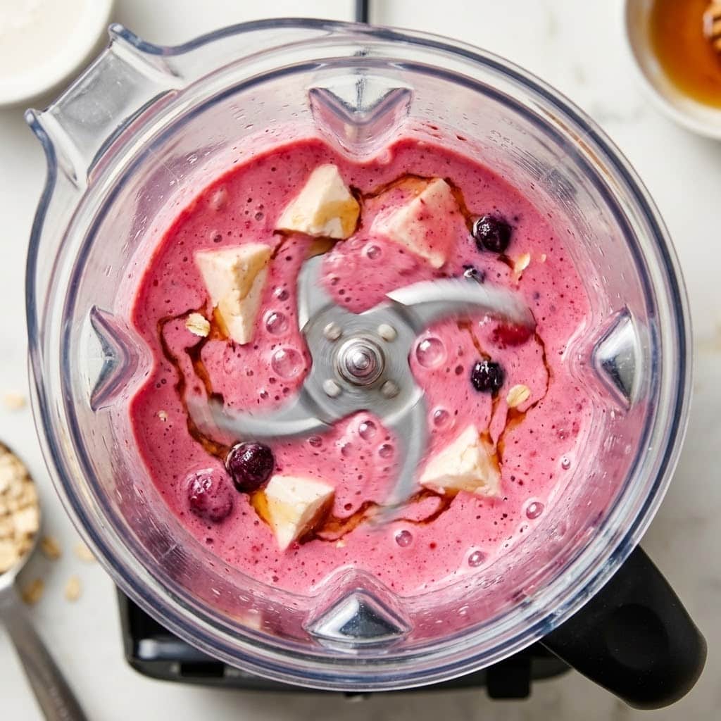 Blending silken tofu for overnight oats