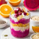 Dragon Fruit & Citrus Overnight Oats, Bright & Refreshing Breakfast