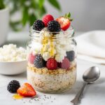High-Protein Cottage Cheese Overnight Oats Recipe for Muscle Gain