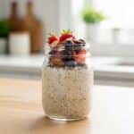 Overnight Oats with Almond Milk, Healthy and Easy Breakfast