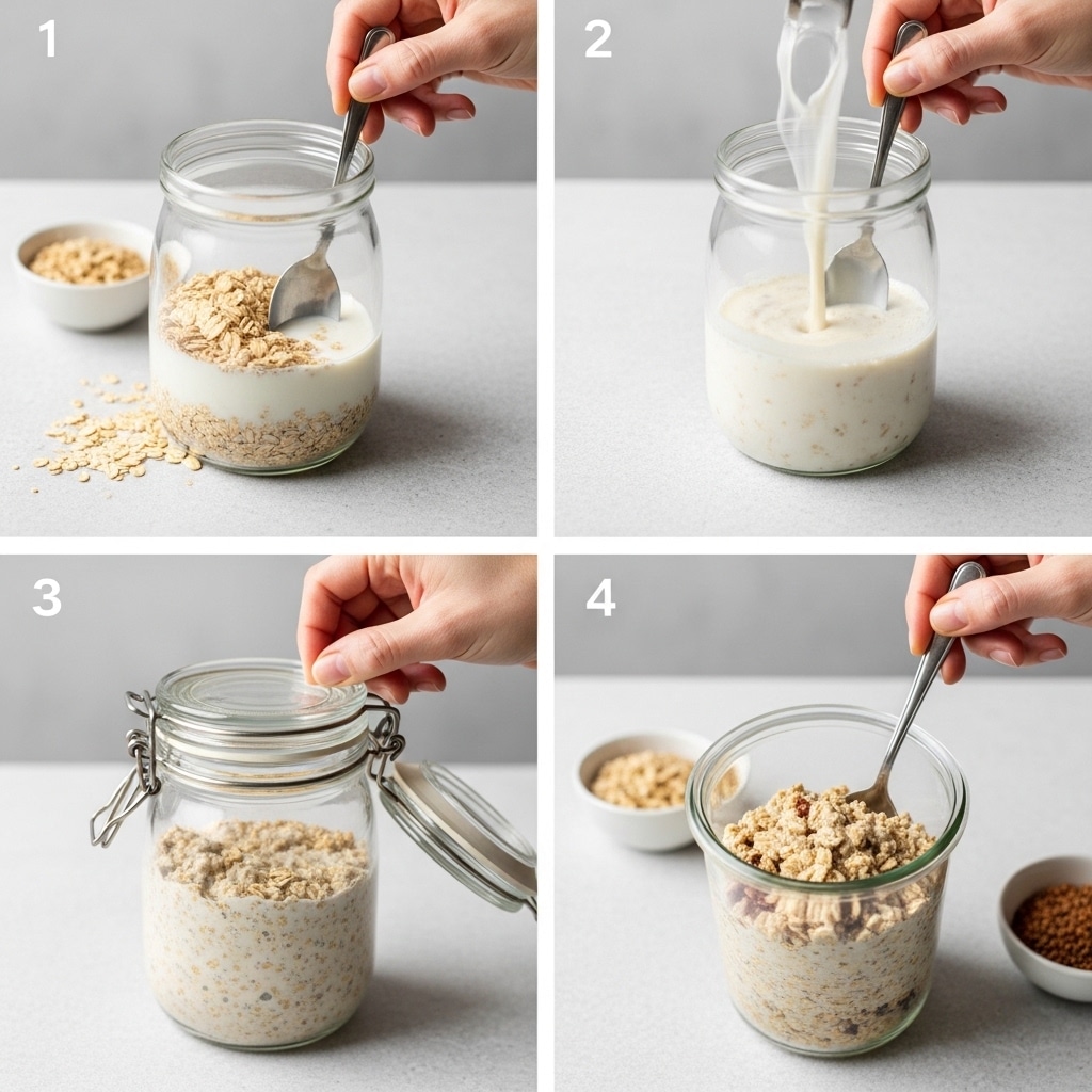 how to make overnight oats step by step