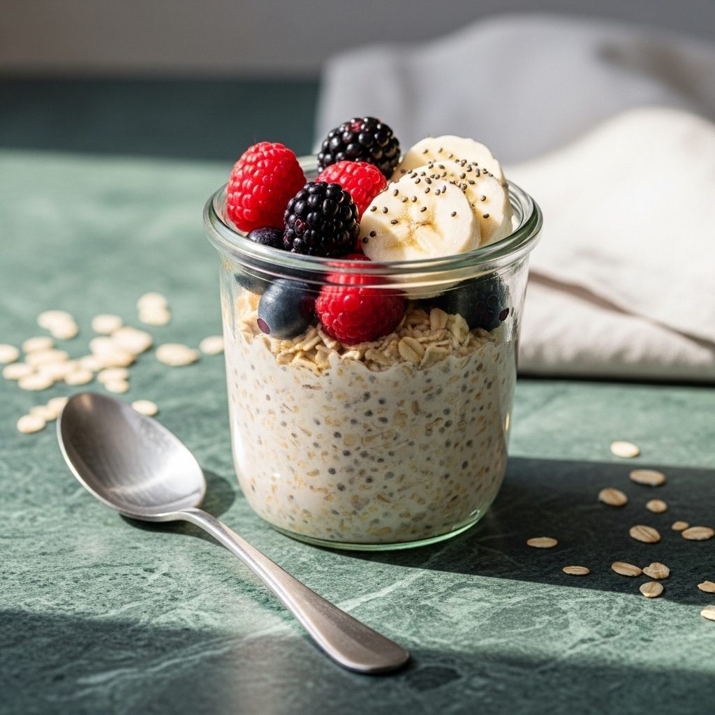 Overnight oats with instant oatmeal