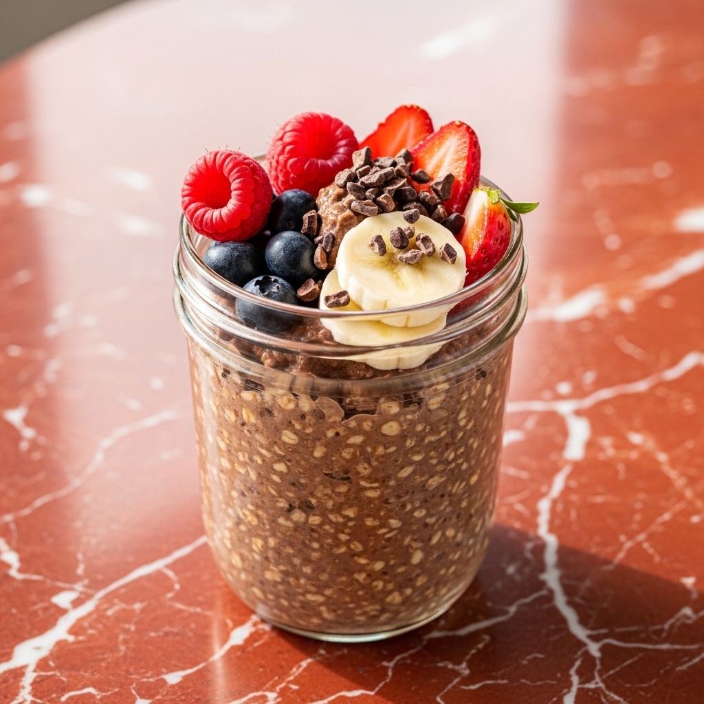 Dessert Overnight Oats Without Added Sugar for a Healthy Treat