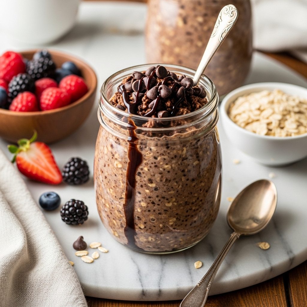 Brownie Batter Overnight Oats