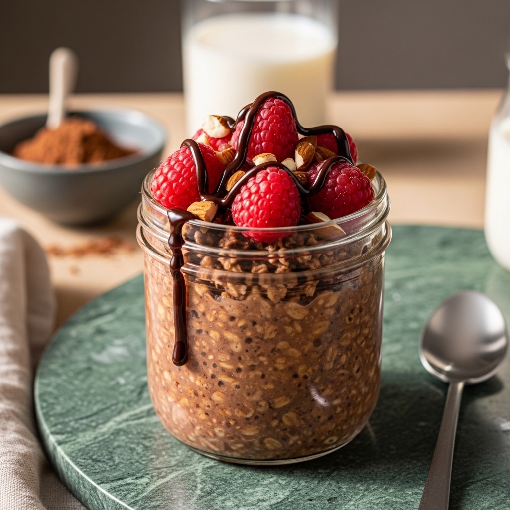 Chocolate Overnight Oats Without Banana for a Healthy Start