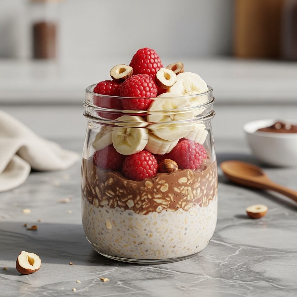 Nutella Overnight Oats