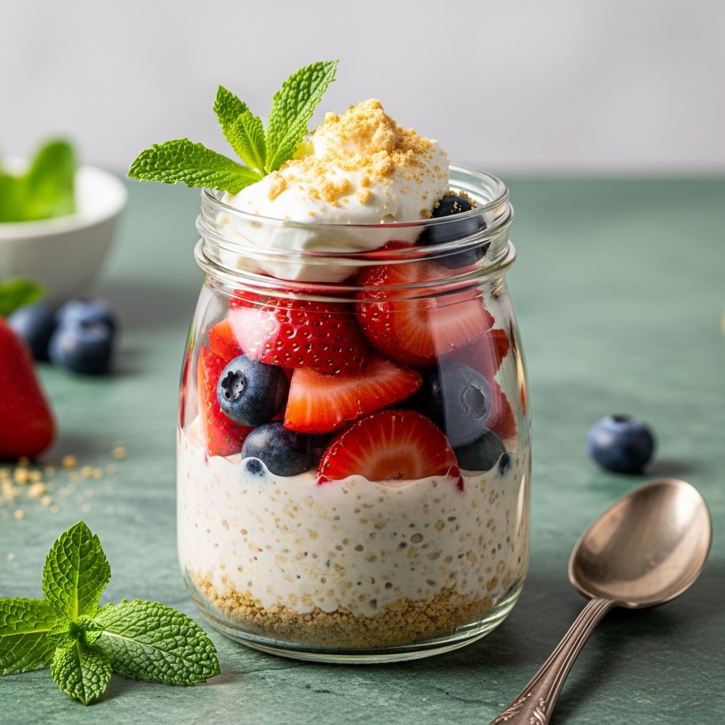 cheesecake overnight oats