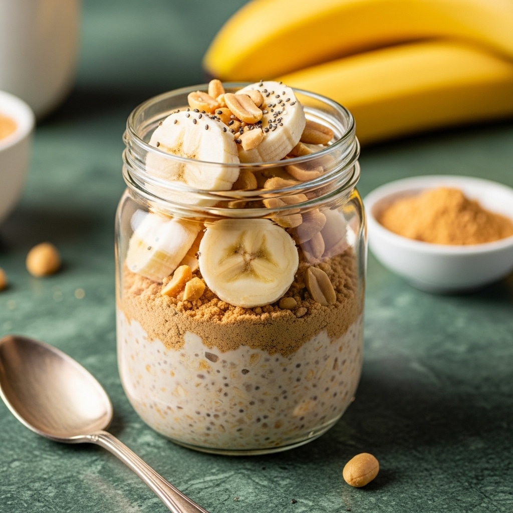 overnight oats with peanut butter powder