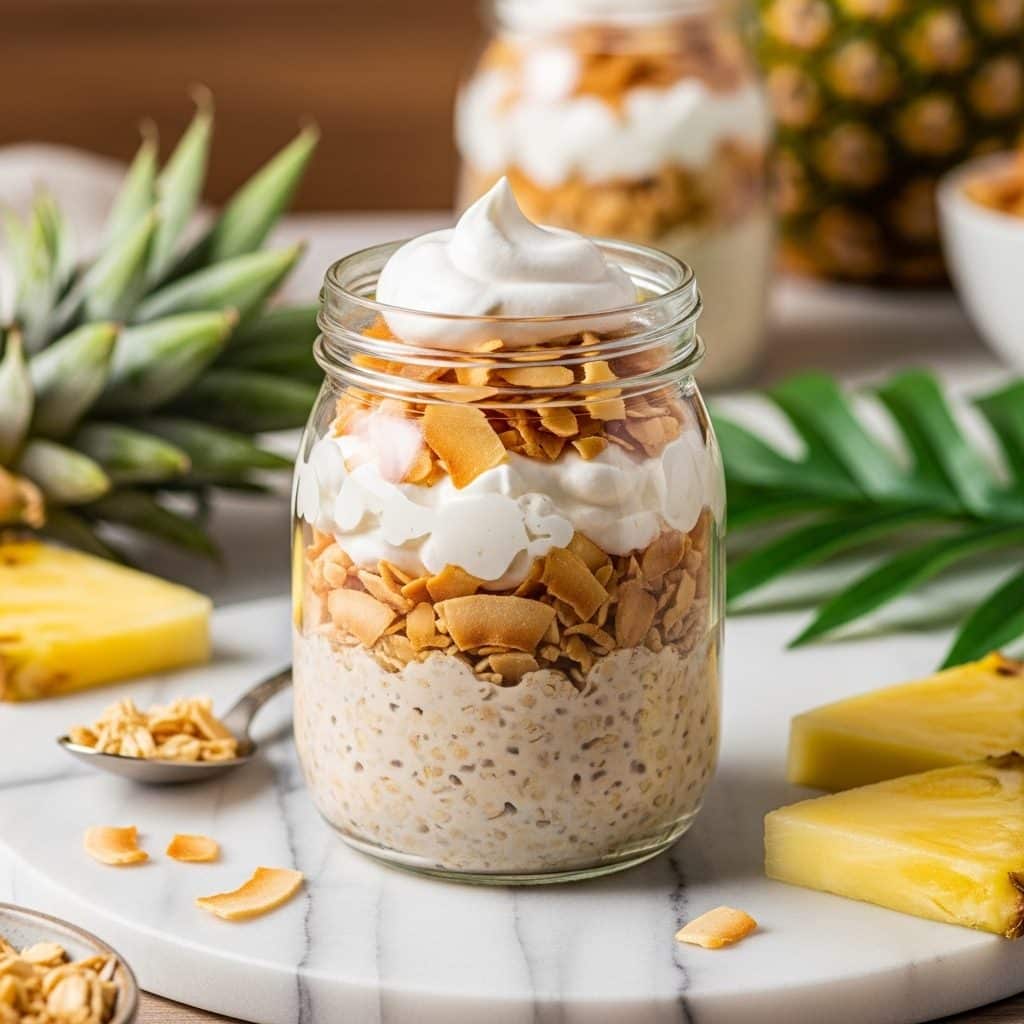 Coconut Cream Pie Overnight Oats (Tropical Vibes!)