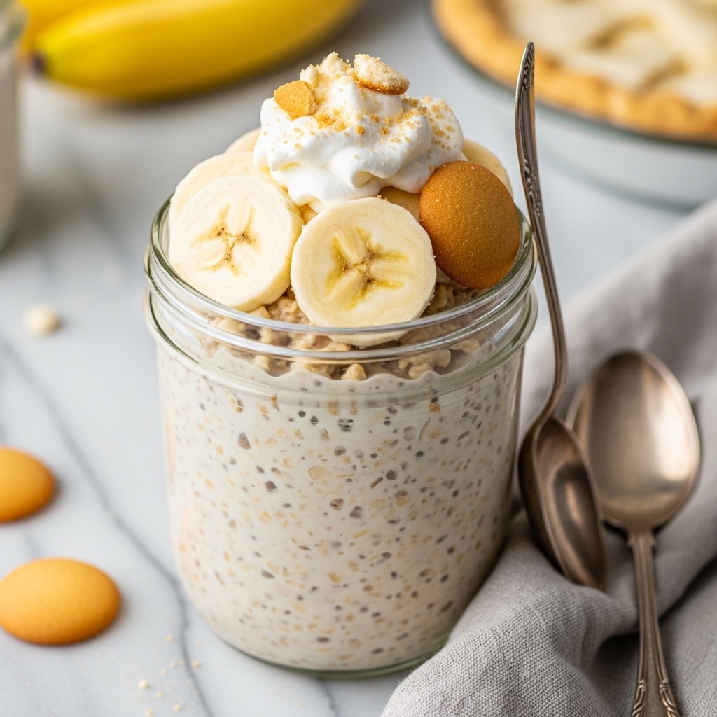 Banana Cream Pie Overnight Oats (Comfort Food Breakfast!)