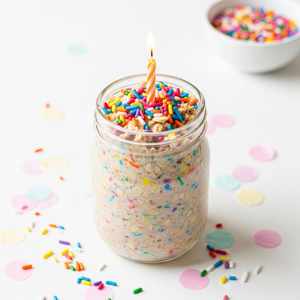 Birthday Cake Overnight Oats
