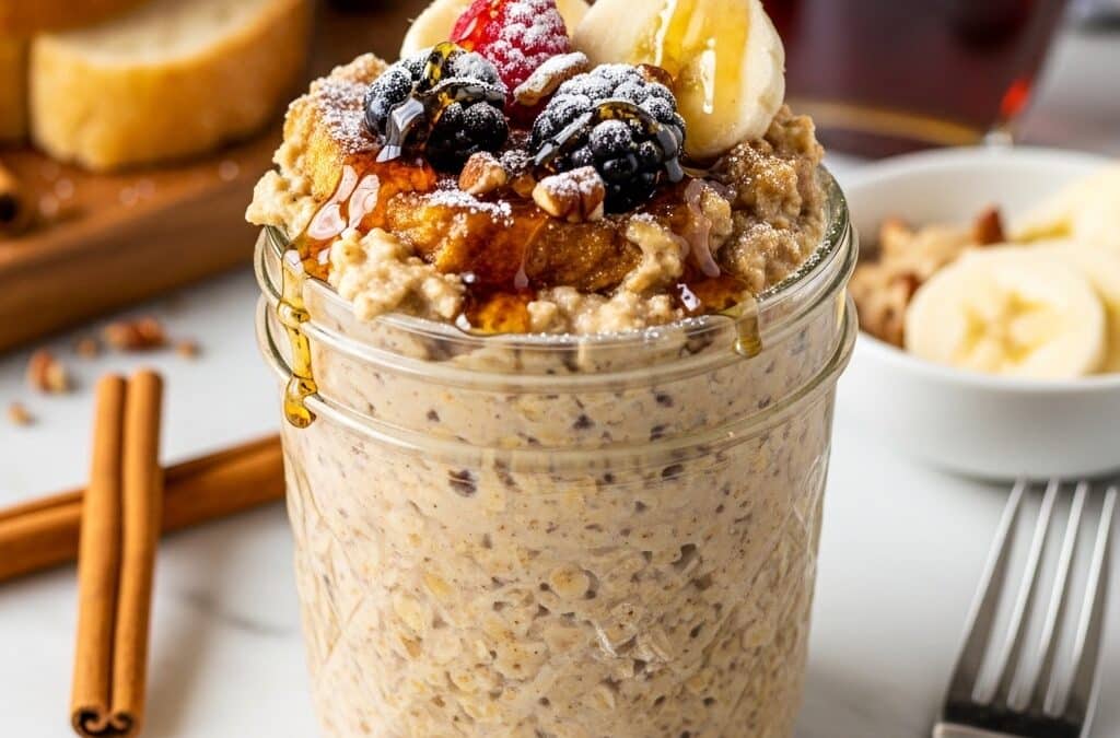 French Toast Overnight Oats Recipe (Easy & Delicious)
