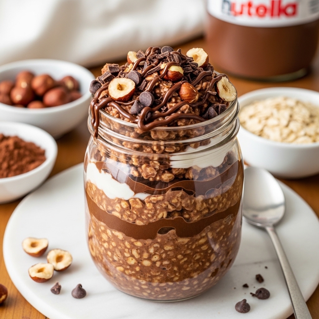 Nutella Overnight Oats (Easy and Delicious!)