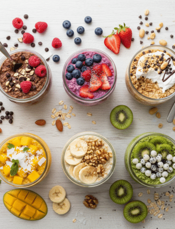 6 Healthy Overnight Oats