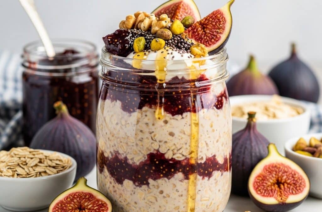 Fig Jam Overnight Oats: Easy, Creamy & Delicious