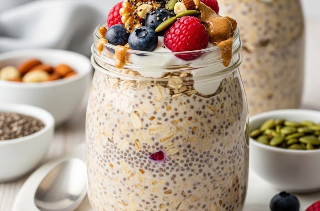 Low Glycemic Overnight Oats for Diabetes
