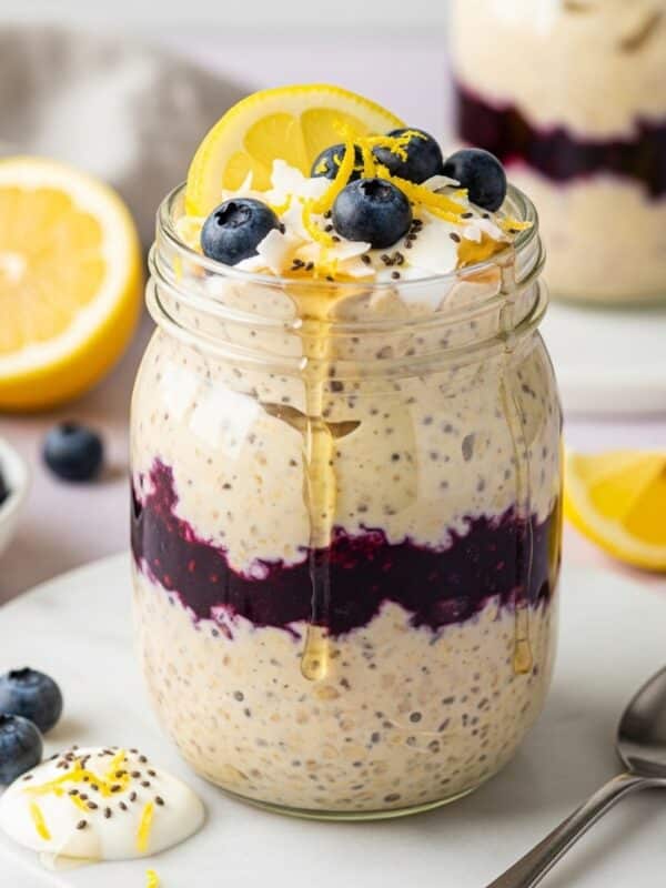 Lemon Blueberry Zest Overnight Oats Recipe
