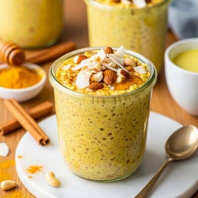 Turmeric Golden Milk Overnight Oats Recipe