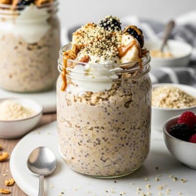 Hemp Seed High Protein Overnight Oats Recipe