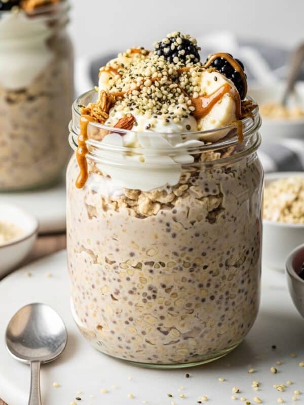 Hemp Seed High Protein Overnight Oats Recipe