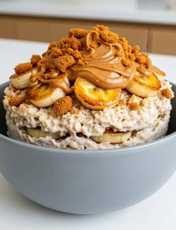 Banana Biscoff Overnight Oats