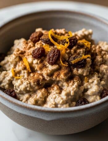 Hot Cross Bun Overnight Oats