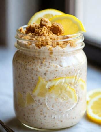 Lemon Cheesecake Overnight Oats