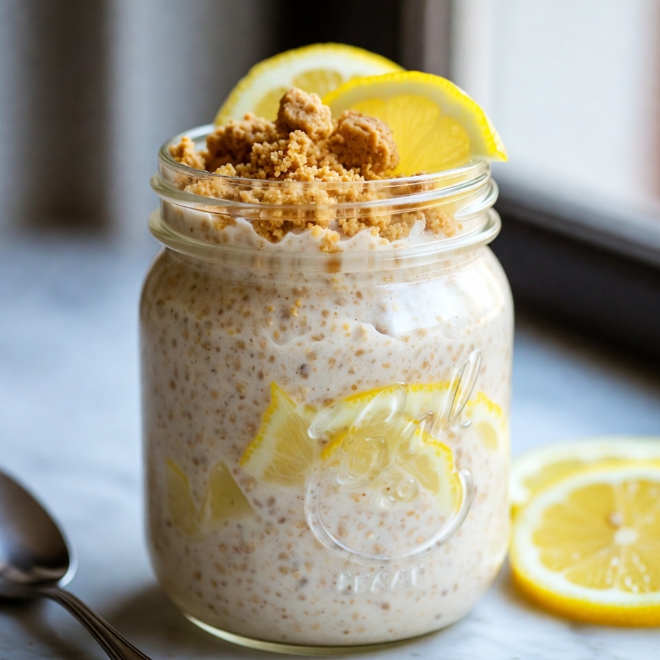 Lemon Cheesecake Overnight Oats