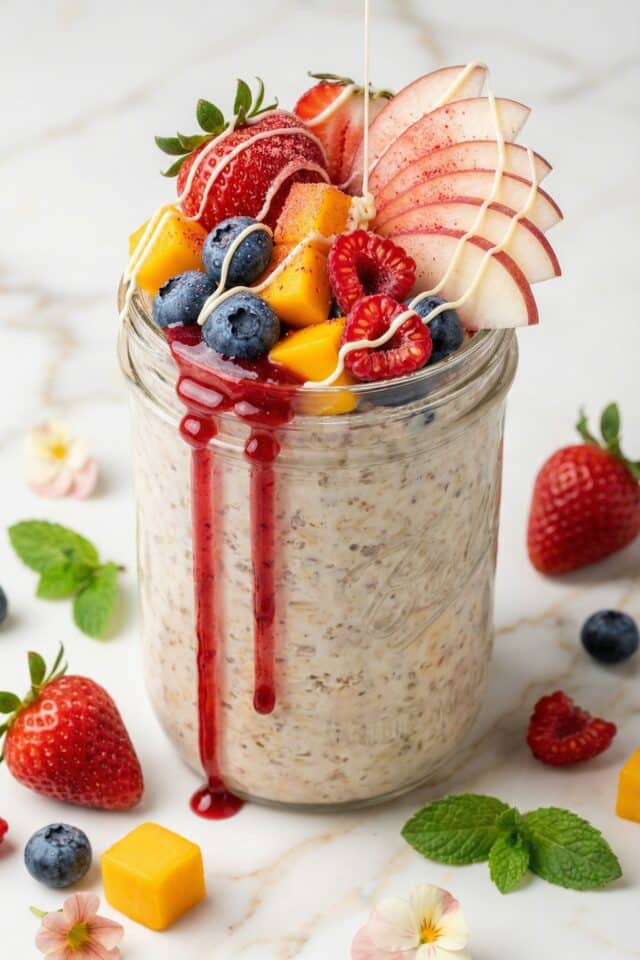 Fruity dessert oats