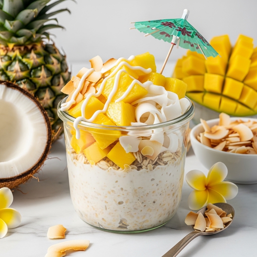 Tropical Pineapple Coconut Overnight Oats