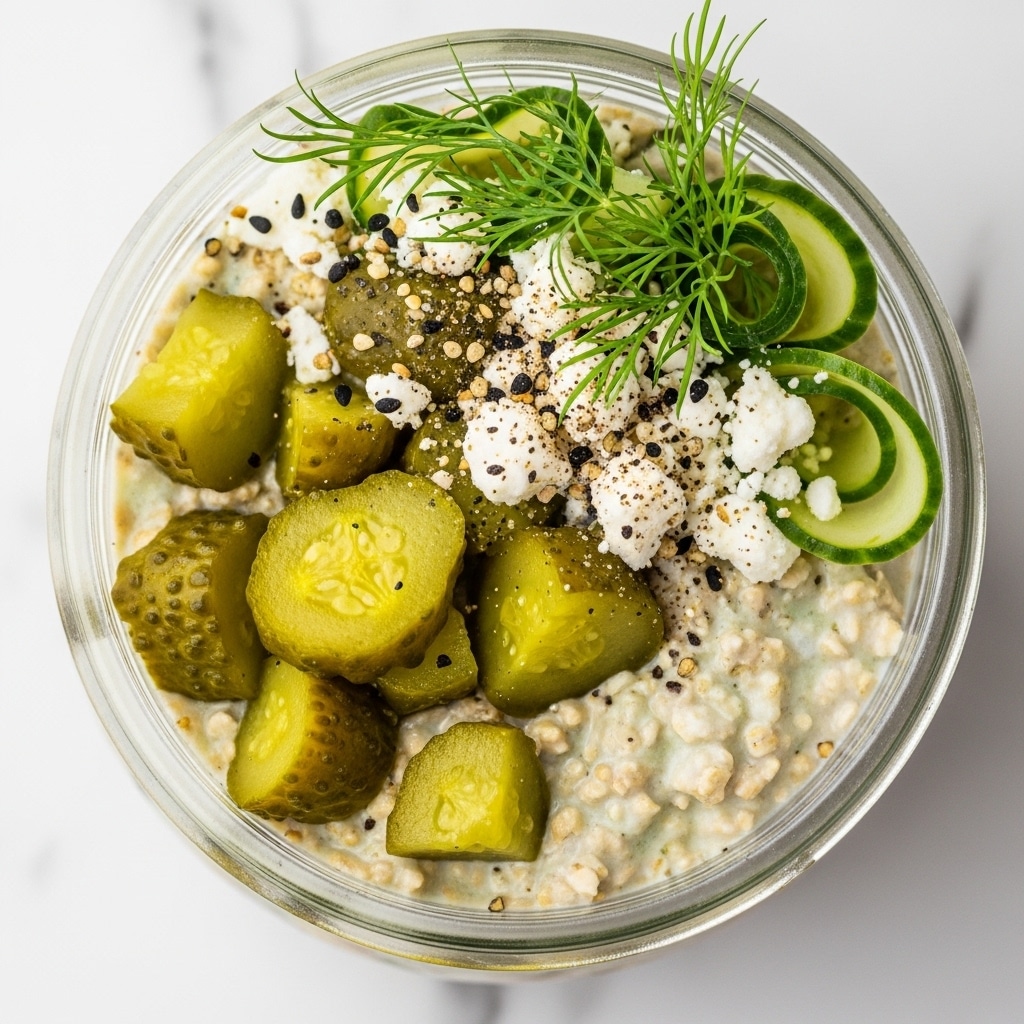 Pickle Juice Overnight Oats: Savory Breakfast Recipe