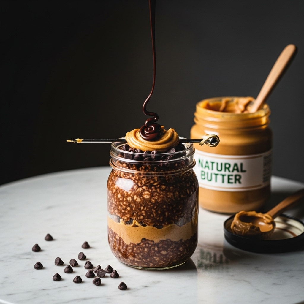 Easy Peanut Butter Chocolate Overnight Oats Recipe