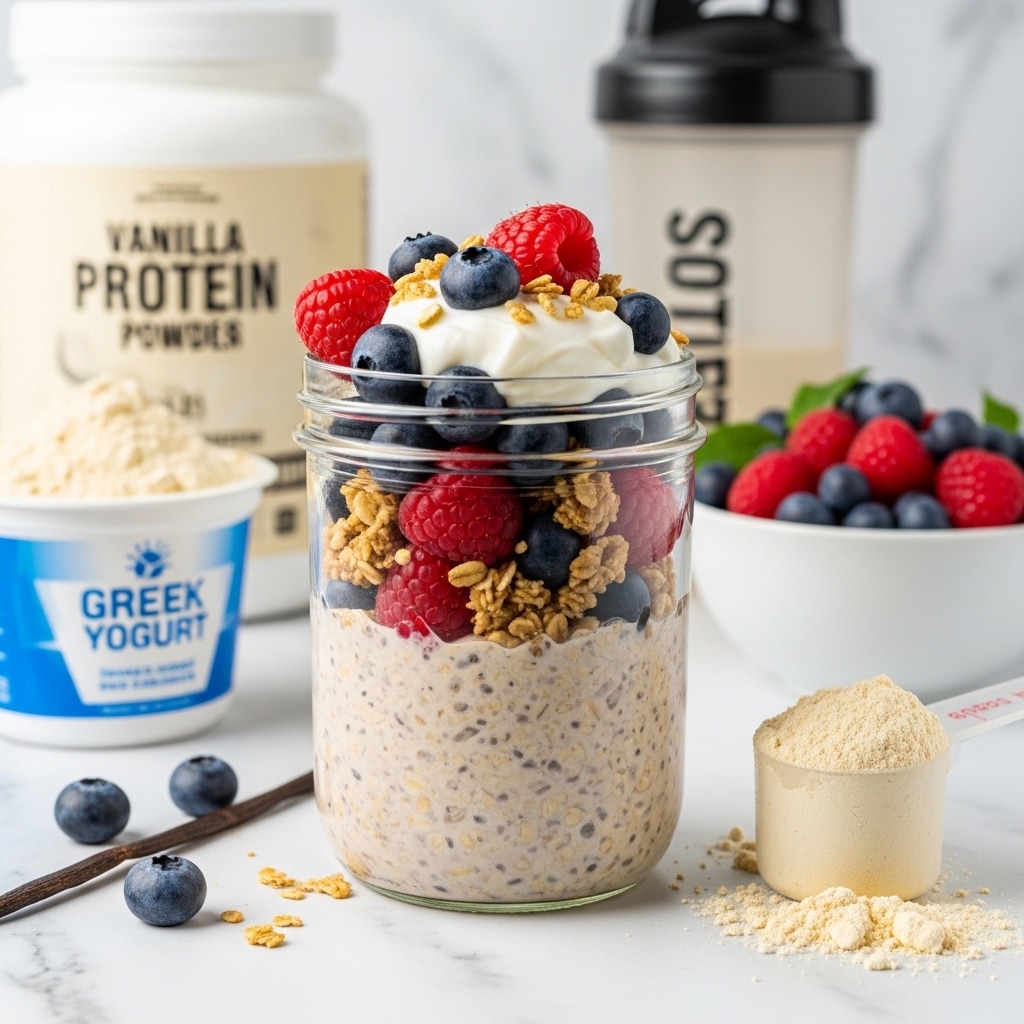 Protein Pudding Overnight Oats Recipe (High Protein)