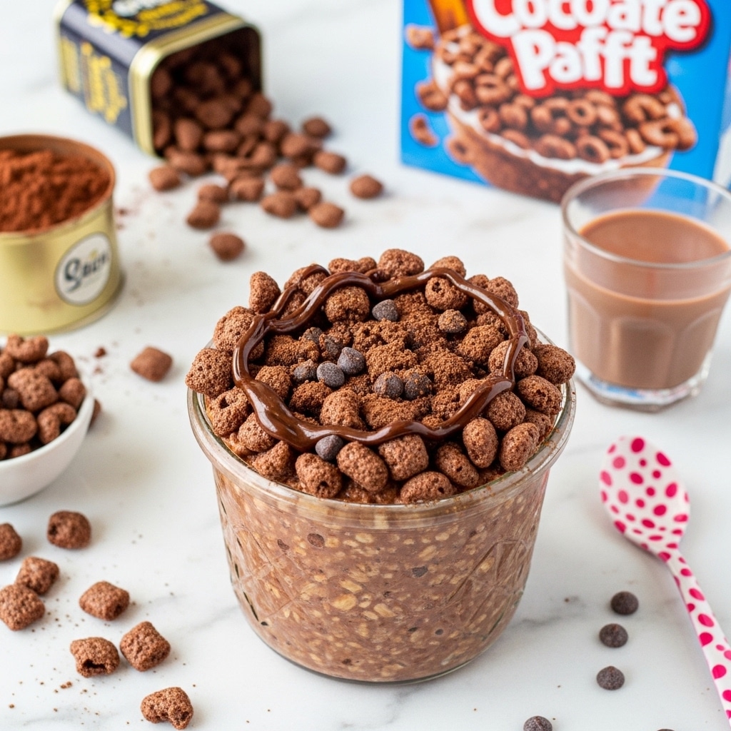 Chocolate Cereal Milk Overnight Oats Recipe