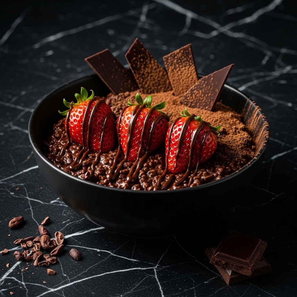 Chocolate Covered Strawberry Overnight Oats