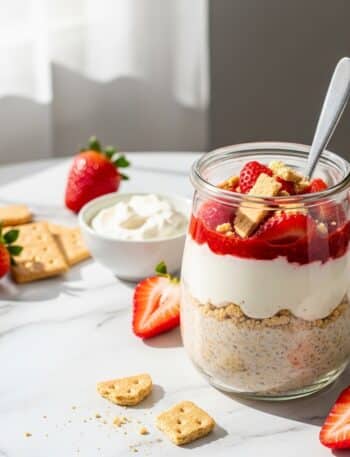 Strawberry Cheesecake Overnight Oats