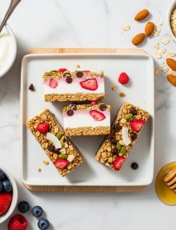 Frozen Yogurt Granola Bars